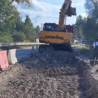 ремонт дороги в Новогуровском
